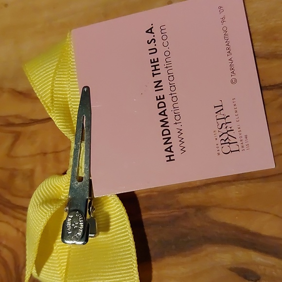 Tarina Tarantino Yellow Little Lamb Bow Clip - Picture 3 of 6